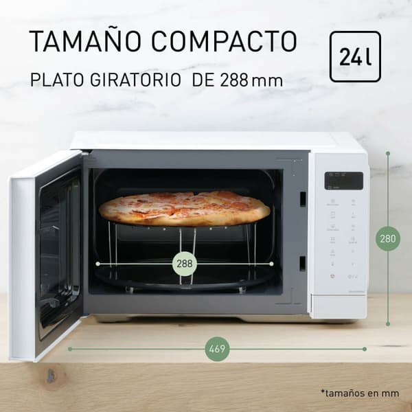 Mikrovågsugn med Grill Panasonic NNK35NWMEPG Vit 900 W 24 L