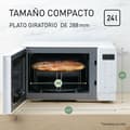Miniatyrbild 2 av 5: Mikrovågsugn med Grill Panasonic NNK35NWMEPG Vit 900 W 24 L