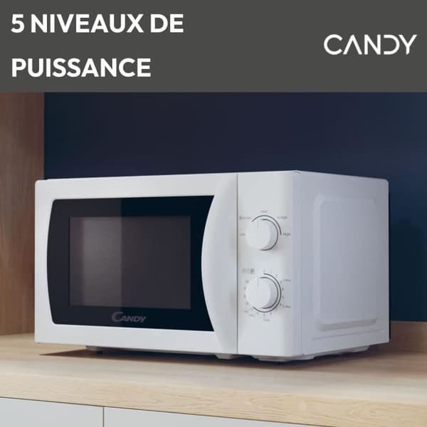 CANDY mikrovågsugn CMW20SMW 700W - 20 L - Vit