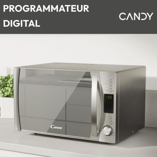 CBWM30DS Mikrovågsgrill - 30L -MO 900W - Skivspelare 31,5cm Tystnadsfunktion - Express EcoCooking-funktion - Spegeldörr