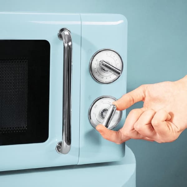 Cecotec ProClean 3010 Retro Blue 20-litre manual microwave with 700 W.