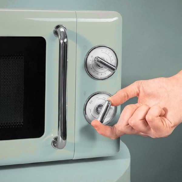 Cecotec ProClean 3110 Retro Green 20-litre manual microwave with 700 W and grill.