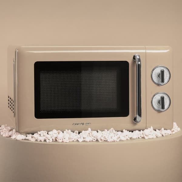 Cecotec ProClean 3010 Retro Beige 20-litre manual microwave with 700 W.