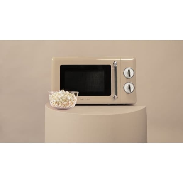 Cecotec ProClean 3010 Retro Beige 20-litre manual microwave with 700 W.