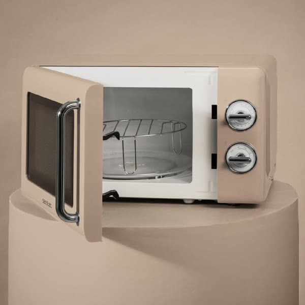Cecotec ProClean 3010 Retro Beige 20-litre manual microwave with 700 W.
