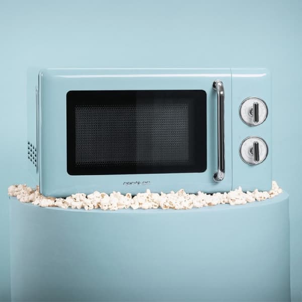 Cecotec ProClean 3110 Retro Blue 20-litre manual microwave with 700 W and grill.