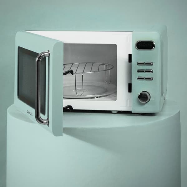Cecotec ProClean 5110 Retro Green 20-litre manual microwave with 700 W and grill.