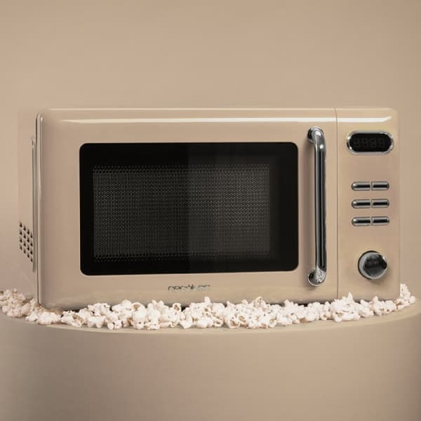 Cecotec ProClean 5110 Retro Beige 20-litre manual microwave with 700 W and grill.