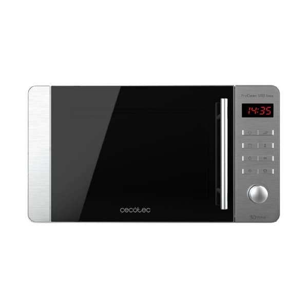 Cecotec 20-litre capacity microwave with grill, Ready2Clean coating and 3DWave technology.