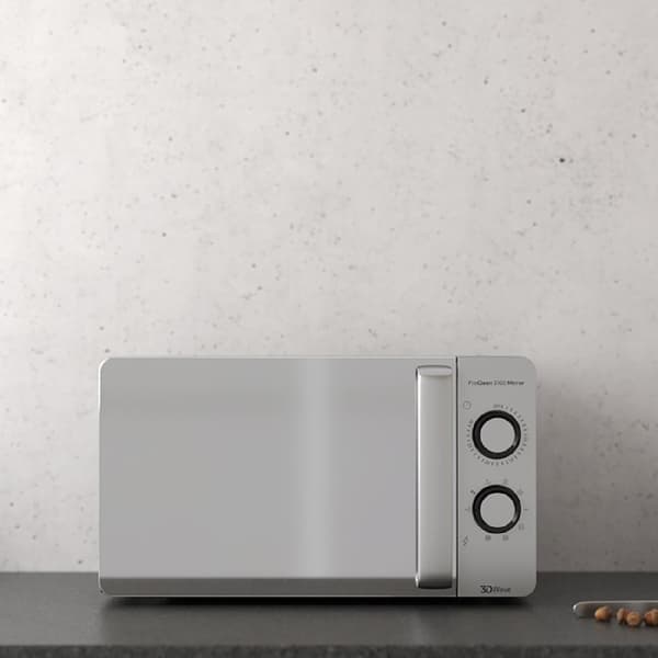 Cecotec 20-litre capacity microwave with grill, Ready2Clean coating and 3DWave technology.