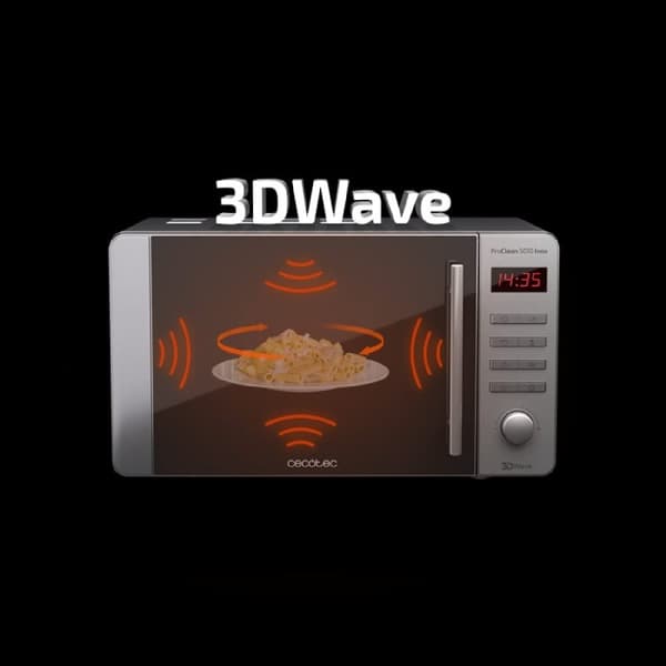 Cecotec 20-litre capacity microwave, Ready2Clean coating and 3DWave technology.