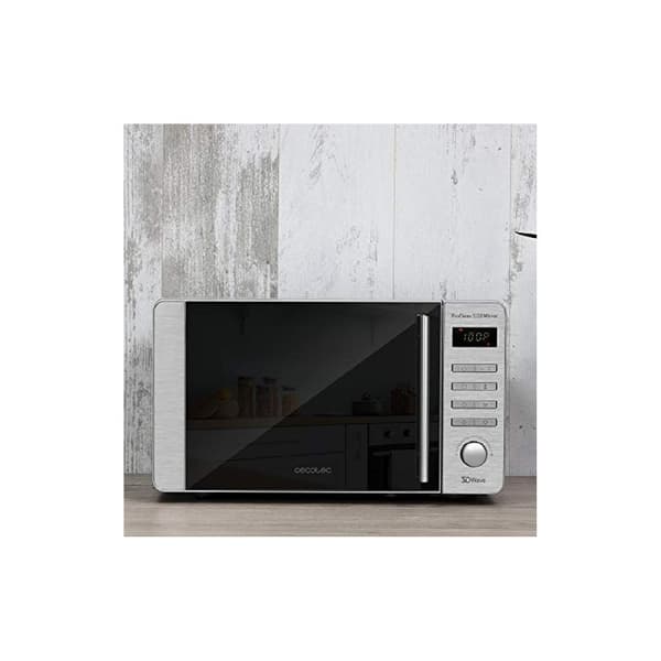 Cecotec 20-litre capacity microwave with grill, Ready2Clean coating and 3DWave technology.