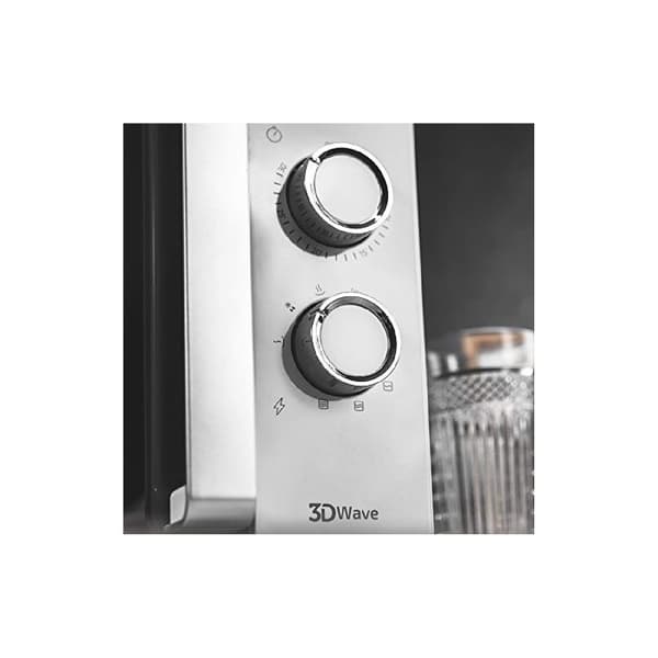 Cecotec 23-litre capacity microwave with grill, Ready2Clean coating and 3DWave technology.