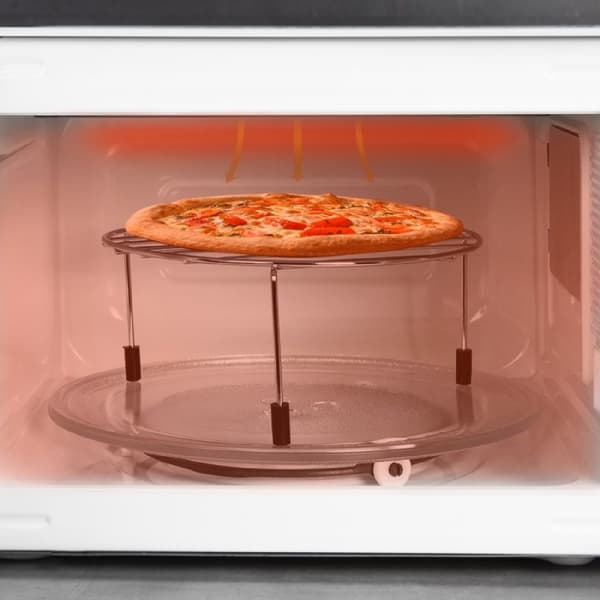 Cecotec 20-litre capacity microwave oven with grill function, 6 power levels, timer, and rotary control knob.