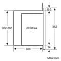 Miniatyrbild 4 av 6: Bosch BFL524MW0 Serie 6 -mikrovågsugn, vit