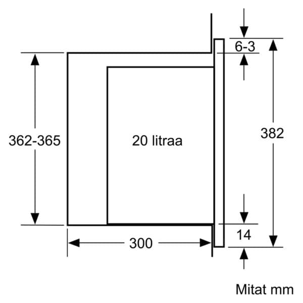 Bosch BFL524MW0 Serie 6 -mikrovågsugn, vit