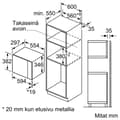 Miniatyrbild 6 av 6: Bosch BFL524MW0 Serie 6 -mikrovågsugn, vit