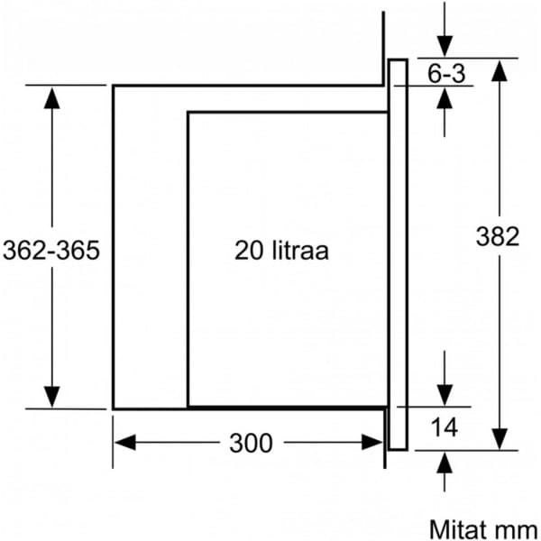 Bosch BFL520MB0 Serie 4 -mikrovågsugn, svart