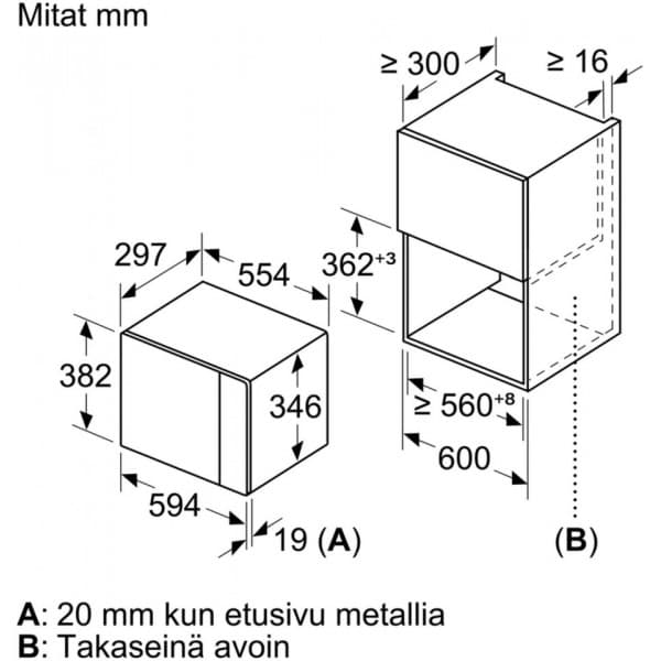 Bosch BFL520MB0 Serie 4 -mikrovågsugn, svart