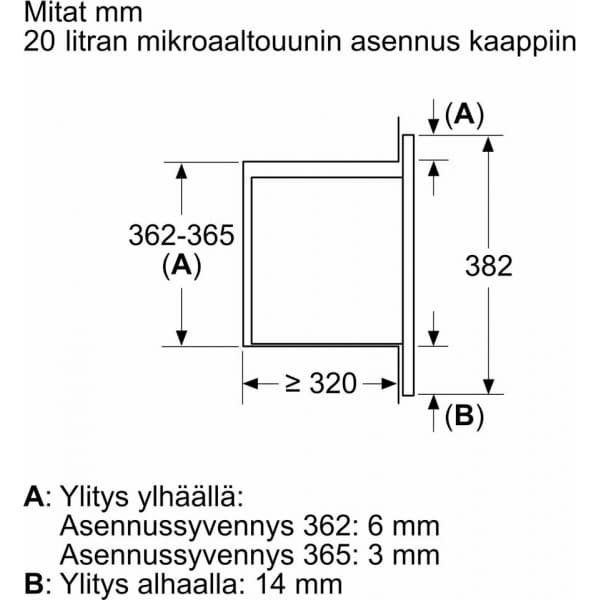 Bosch BFL523MW3 Serie 2 -mikrovågsugn, vit