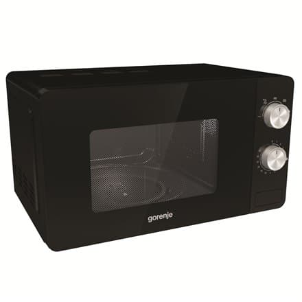 Gorenje | MO20E1B | Mikroaaltouuni | Vapaasti seisova | 20 L | 800 W | Musta