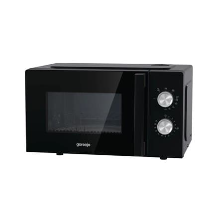 Gorenje | MO20E2BH | Mikroaaltouuni | Vapaasti seisova | 20 L | 800 W | Grilli | Musta