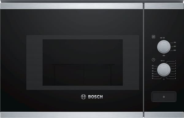 Bosch | BFL520MS0 | Mikroaaltouuni | Sisäänrakennettu | 20 L | 800 W | Ruostumaton teräs/musta