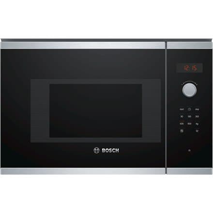 Bosch | BFL523MS0 | Mikroaaltouuni | Sisäänrakennettu | 20 L | 800 W | Ruostumaton teräs/musta