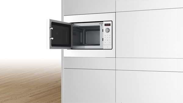 Bosch | BFL523MW3 | Mikroaaltouuni | Sisäänrakennettu | 800 W | Valkoinen