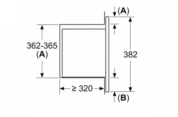 Bosch | BFL623MS3 | Mikrobølgeovn | Indbygget | 20 L | 800 W | Rustfrit stål