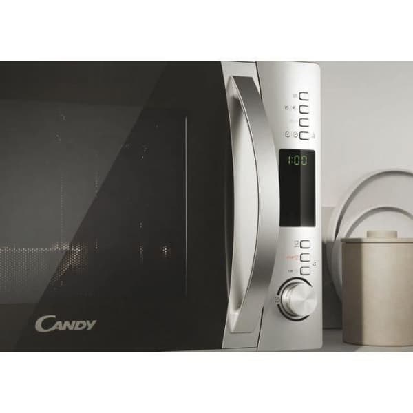 Candy Essenza CMXW30DS 900W 30L Digital Silver Mikrovågsugn - Avfrostningsfunktion - 5 effektnivåer - 10 automatiska menyer