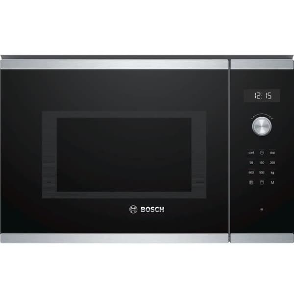 Inbyggd grillmikrovågsugn - BOSCH BEL554MS0 - Rostfritt stål - 25 L - 900 W - Grill 1200W