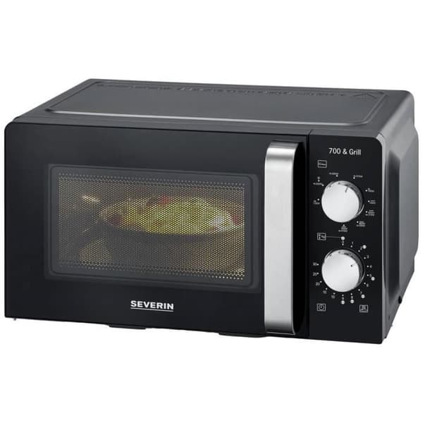 Severin 7781 Svart mikrovågsugn 700 W timerfunktion, grillfunktion