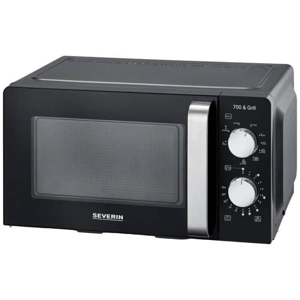 Severin 7781 Svart mikrovågsugn 700 W timerfunktion, grillfunktion