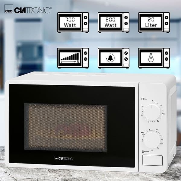 Mikrovågsugn 20L 1150W Clatronic MWG 792 Vit