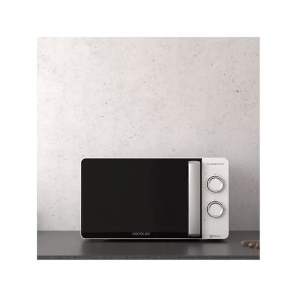 Cecotec Microwave ProClean 3010. Kapacitet 20 L, Ready2Clean-beläggning, 700 W effekt, 6 driftnivåer, minut