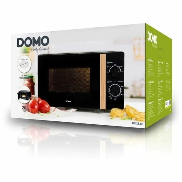 Mikrovågsugnen DOMO Svart 700 W 20 L