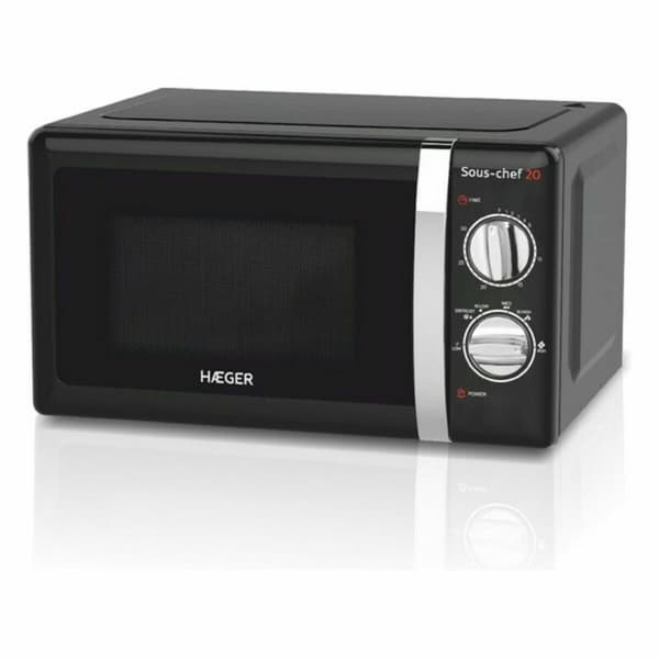 Mikrovågsugn med Grill Haeger MW-70B.007A 20 L Svart 700W