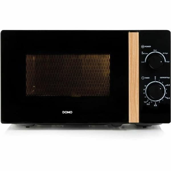 Mikrobølgeovnen DOMO Sort 700 W 20 L