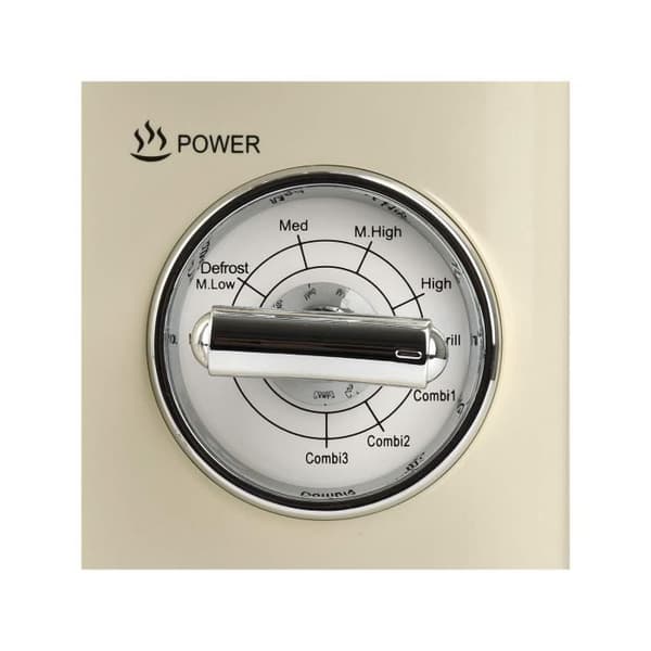 Vintage Design kombinerad mikrovågsugn - Girmi FM21 - 20 L - 700 + 800 W - kräm