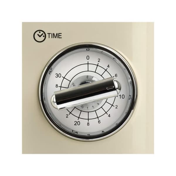 Vintage Design kombinerad mikrovågsugn - Girmi FM21 - 20 L - 700 + 800 W - kräm
