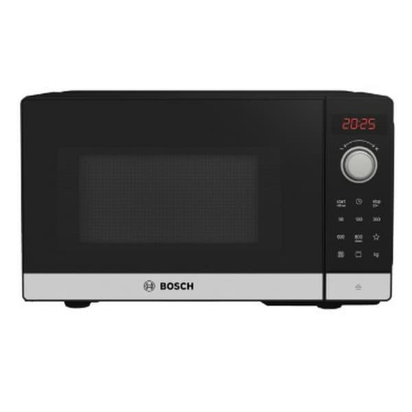 Bosch Serie 2 FEL023MS2 mikrobølgeovn Benkeplate Solo mikrobølge ovn 20 l 800 W Sort, Rustfritt stål