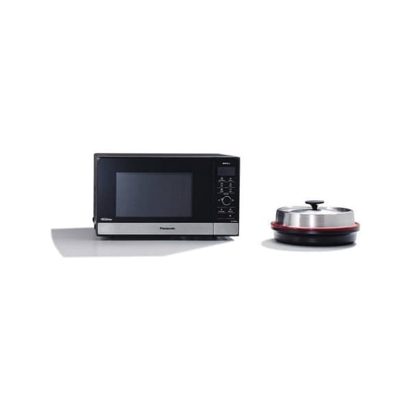 Panasonic NN-GD38HSSUG | Inverter och grill mikrovågsugn, 23 L, rostfritt stål, 1000 W, 17 program, metallgrill, svart