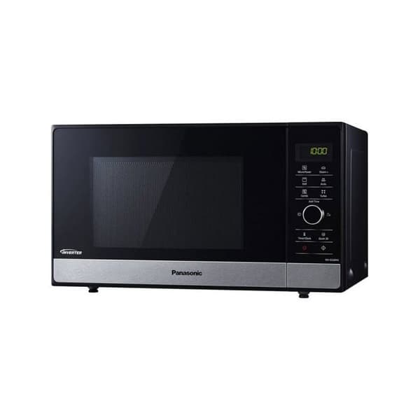 Panasonic NN-GD38HSSUG | Inverter och grill mikrovågsugn, 23 L, rostfritt stål, 1000 W, 17 program, metallgrill, svart