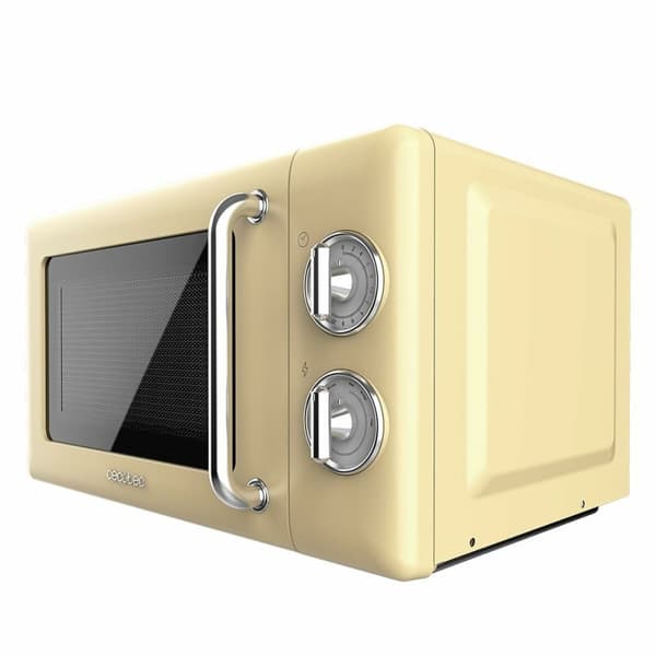 Mikrovågsugnen Cecotec Proclean 3010 Retro Gul 700 W 20 L