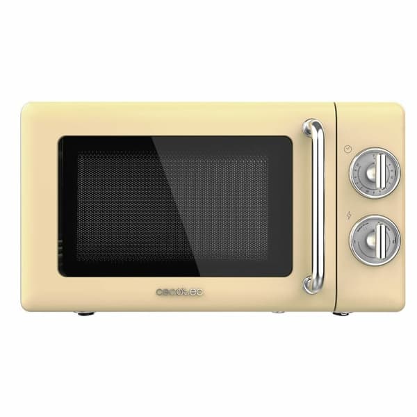 Mikrovågsugnen Cecotec Proclean 3010 Retro Gul 700 W 20 L