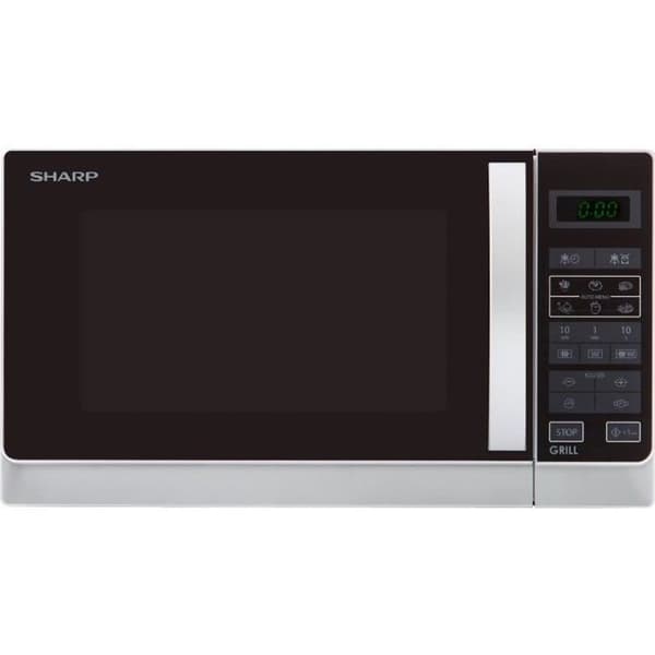 SHARP R-742WW - Mikrovågsgrill - Vit - 25L - 900 W - Grill 1000 W - Fristående