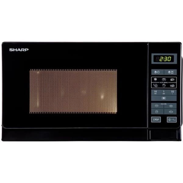SHARP R-242BKW Monofunktion mikrovågsugn svart - 20 L - 800 W - Fristående