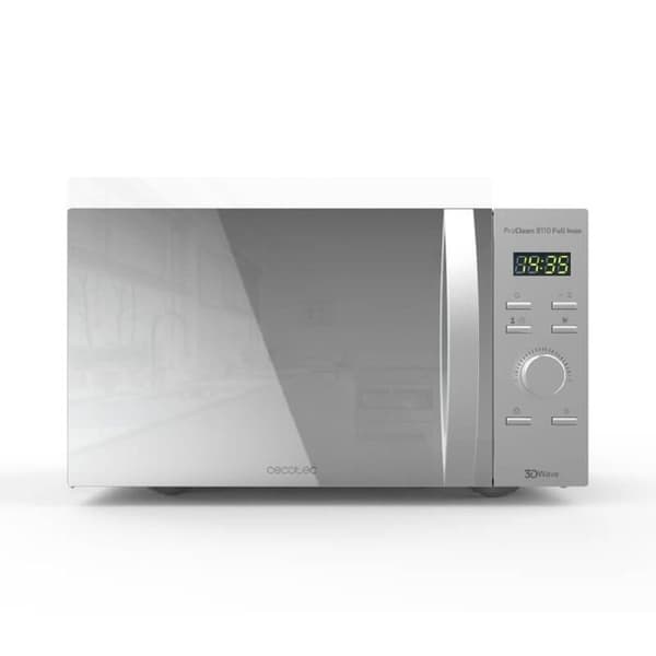 Cecotec Mikrovågsugn med Grill ProClean 8110. 28 L Kapacitet, Ready2Clean-beläggning, 1000 W Effekt, 1000 W Grill, 5 värmenivåer