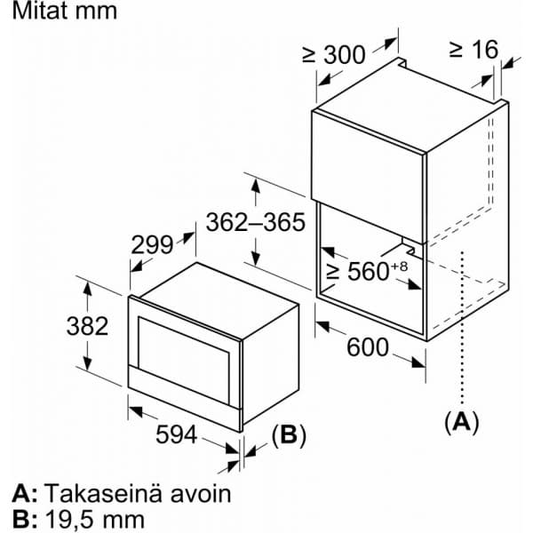 Bosch BFL7221W1 Serie 8 -mikroaaltouuni, valkoinen